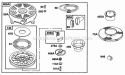Page N Diagram and Parts List for 12T702-0613-99  Briggs and Stratton Engine